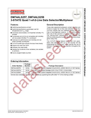 DM74ALS257M datasheet  